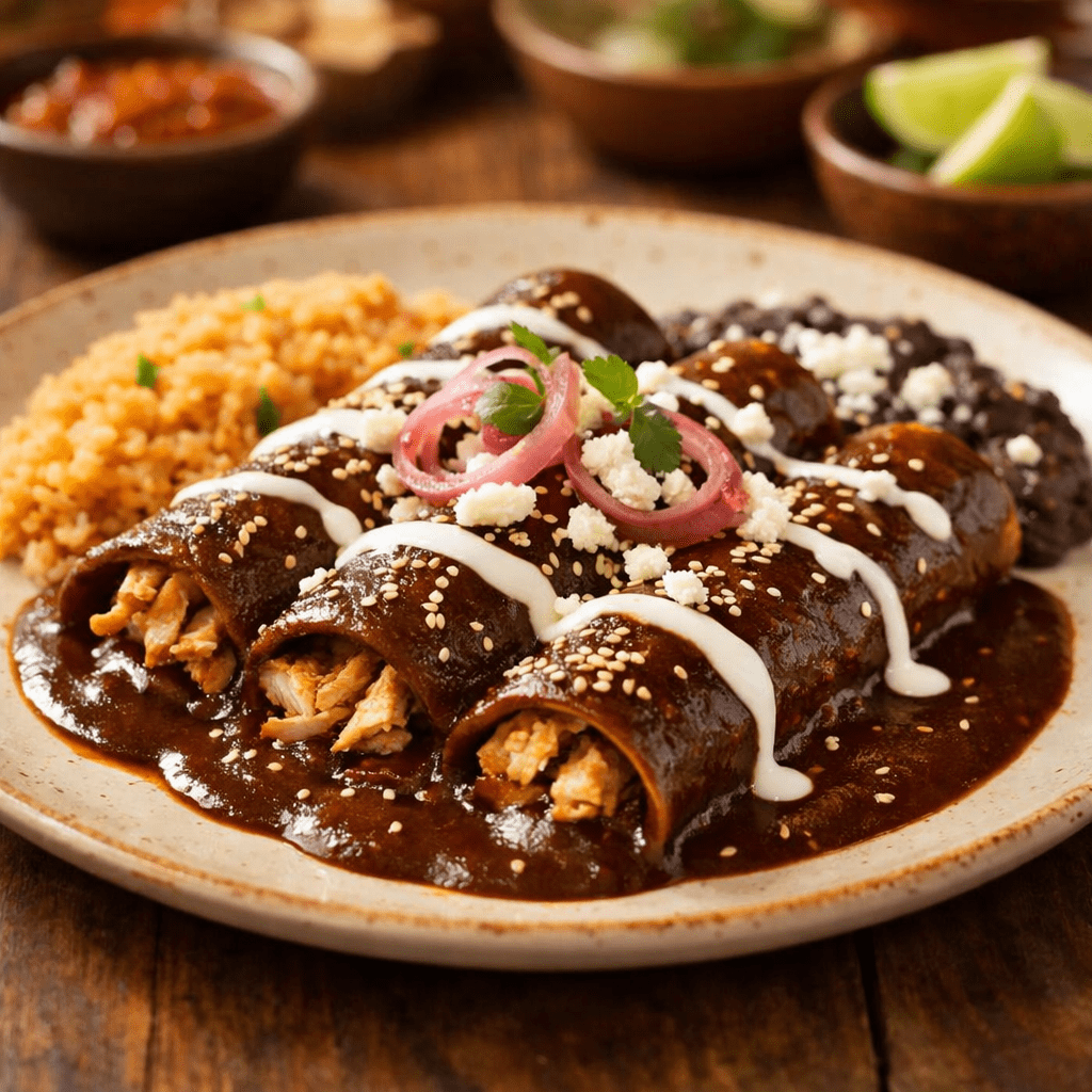 Mole Poblano Enchiladas