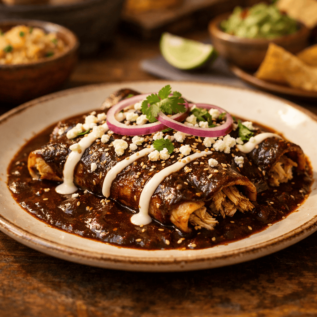 Mole Enchiladas